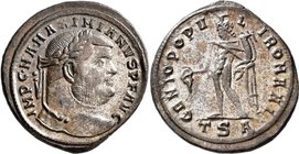 Maximianus (285 - 286 - 305, 307 - 308, 310): Æ-Nummis, Thessaloniki, GENIO POPVLI ROMANI, 9,55 g, Kampmann 120.76, sehr schön.
 [taxed under margin ...