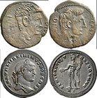 Antike: Lot 8 Bronzemünzen aus der römischen Kaiserzeit, schön-sehr schön, sehr schön, sehr schön-vorzüglich.
 [taxed under margin system]
