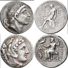 Antike: Lot 12 Silbermünzen, u. a. Makedonien, römische Republik und römische Kaiserzeit. Meist sehr schön.
 [taxed under margin system]