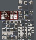 Antike: Eine schöne Sammlung von circa 240 Silber- und Bronzemünzen. Griechische Münzen, Römische Republik, Römische Kaiserzeit. Tetradrachmen, Denare...