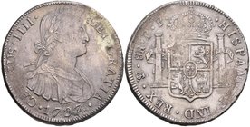 Bolivien: Charlos IV. 1788-1808: 8 Reales 1797, 26,96 g, sehr schön.
 [taxed under margin system]