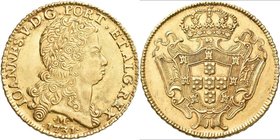 Brasilien: João V. 1706-1750: 12800 Reis 1731 M, Minas Gerais, 28.56 g. Gomes 61.05, Friedberg 55, kl. Kratzer, vorzüglich+.
 [taxed under margin sys...