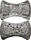 China: Südliche Sung-Dynastie 1127-1279: Silber Sycee in Axtkopf (axe head) Form zu 40 Taels (1 Tael, in China Liang genannt = ca. 36 g), wie er üblic...