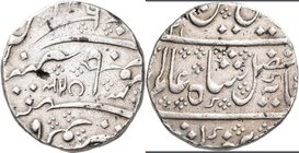 Franz. Indien: Französisches Protektorat, Shah Alam II. 1759-1806: Rupie 1221/43 (1806), Arcot. KM# 15, Lecompte 140. 11,43 g. Sehr schön.
 [taxed un...