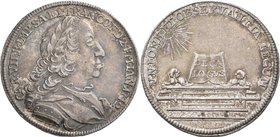 Altdeutschland und RDR bis 1800: Bayern, Karl VII. 1742-1745: Silber-Jeton 1742, auf die römische Wahl in Frankfurt, Förschner 249/2, Slg. Montenuovo ...