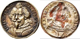 Altdeutschland und RDR bis 1800: Brandenburg-Ansbach, Joachim Ernst 1603-1625: Einseitige brakteatenförmige Silbermedaille o. J. (1625), unsigniert, v...