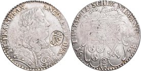 Altdeutschland und RDR bis 1800: Lauenburg, Julius Franz 1666-1689: 2/3 Taler 1678, mit Gegenstempel des Fränkischen Kreises, Dorfmann 112 a, Davenpor...