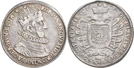 Haus Habsburg: Ferdinand II. 1619-1637: Reichstaler 1620, Graz, 28,15 g. Davenport 3099, Herinek 411, fast sehr schön/sehr schön.
 [taxed under margi...