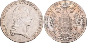 Haus Habsburg: Franz II. (I.) 1792-1835: Taler 1823 C, Prag. Herinek 321, Jaeger/Jaeckel 190, Davenport 7, sehr schön-vorzüglich.
 [taxed under margi...