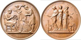 Haus Habsburg: Franz Joseph I. 1848-1916: Set von 5 bronzenen Prämienmedaillen ”Weltausstellung 1873 in Wien” von J. Tautenhayn. Dem Verdienste (Karl ...