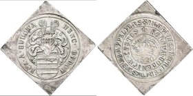 Haus Habsburg: Böhmen: AR-Rechenpfennig-Klippe 1620, 24,4 x 24,5 mm, 5,01 g, späterer Abschlag, vorzüglich.
 [taxed under margin system]