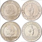 Weimarer Republik: Lot 2 Münzen: 3 Reichsmark 1929 E, Schwurhand, Jaeger 340 + 5 Reichsmark 1929 E, Schwurhand, Jaeger 341, beide sehr schön.
 [taxed...