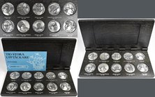 Medaillen alle Welt: Finnland: Silber-Medaillenserie 1973, von Kauko Räsänen, ”Zehn Weltentdeckungsreisende”. Marco Polo, Christofer Columbus, Vasco d...