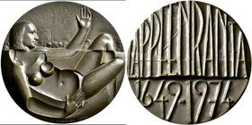 Medaillen alle Welt: Finnland: Bronzemedaille 1974 von Kauko Räsänen, geprägt bei KULTATEOLLISUUS (Randpunzierung), auf die 325 Jahrfeier der finnisch...