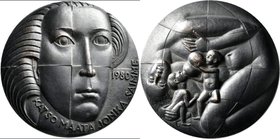 Medaillen alle Welt: Finnland: Bronzemedaille 1980 von Kauko Räsänen, auf das Umweltschutzjahr, KATSO MAATA JONKA SAIMME, 60 mm, 244,5 g, Josef Hackl/...