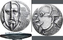 Medaillen alle Welt: Finnland: Silber Probe der Gedenkmedaille 1982 von Kauko Räsänen, auf den 350. Jahrestag der Schlacht an der alten Veste bei Fürt...