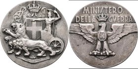 Medaillen alle Welt: Italien, Vittorio Emanuele III. 1900-1943: Silbermedaille o. J., Ministero della Guerra, 39,8 mm, 32,3 g, sehr schön-vorzüglich....