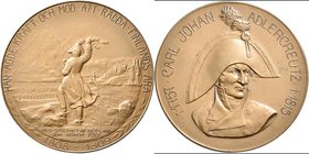 Medaillen alle Welt: Schweden: Bronzemedaille 1821, auf den in Finnland geborenen schwedischen Generalleutnant Carl Johan Adlercreutz (1757-1815) und ...