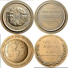 Medaillen alle Welt: USA: Lot 2 Bronzemedaillen, Bronzemedaille 1926, Ehrenmedaille verliehen von dem Photoplayfür Magazin den im Jahre 1926 erschiene...