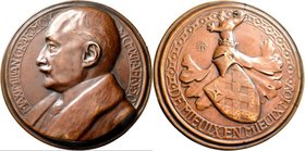Medaillen Deutschland: Bayern: Bronzegußmedaille 1912, auf den 50. Geburtstag von Maximilian Maria Graf von Moy (1862-1933, Zeremonienmeister von Prin...