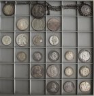 Alle Welt: Insgesamt 22 Silbermünzen aus aller Welt mit Schwerpunkt Deutsches Kaiserreich/Preußen, sehr schön, sehr schön-vorzüglich, vorzüglich.
 [t...