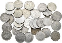 China: Lot 36 x 20 Cents Münzen um 1920, nicht näher bestimmt, überwiegend aus der Kwang-Tung Province (KM# Y 423), teils überdurchschnittlich erhalte...