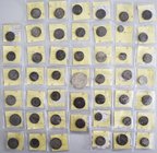 Indien: Hochinteressantes Konvolut von insgesamt 47 Silbermünzen altindischer Fürstenstaaten. Fast alle bestimmt, mit Literaturangabe (meist KM). Eine...