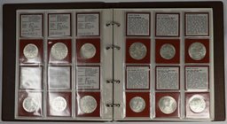 Österreich: Ein Vordruckalbum mit Gedenkmünzen aus Österreich, dabei alle 25er, fast alle 50er und 3 x 100 ATS.
 [taxed under margin system]