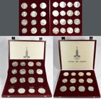 Sowjetunion: Olympische Spiele Moskau 1980: 14 x 5 Rubel sowie 14 x 10 Rubel Gedenkmünzen, augenscheinlich komplette Serie zur Olympiade 1980. Alle Mü...