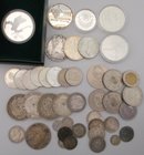 Deutschland: Kleines Lot mit Münzen aus dem Kaiserreich, BRD sowie ein paar ausländische Münzen. Dabei auch ½ Gulden 1841 Schwarzburg Rudolfstadt (AKS...
