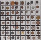 Altdeutschland und RDR bis 1800: Lot 64 Münzen und Medaillen, überwiegend Altdeutschland Kleinmünzen 18 Jhd. (Kreuzer, Pfennige, Taler-Teilstücke) bis...
