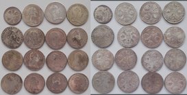 Haus Habsburg: Lot 16 Münzen, 15 x Kronentaler 1789-1797 + 1 x 1/2 KT, verschiedene Jahre, Prägestätten und Erhaltungen.
 [taxed under margin system]...