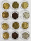 Weimarer Republik: Kleine Partie von 6 besseren Kleinmünzen 1929-1940 in sehr schöner bis vorzüglicher Erhaltung mit 2 Pfennig 1940 E, 10 Pfennig 1933...