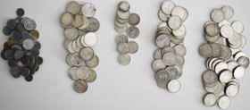 Drittes Reich: Münzen aus dem 3. Reich, überwiegend 5 Mark Hindenburg / Garnisonkirche. 27 x J. 357, 45 x J. 360, 26 x J. 367, 11 x J. 366 und eine kl...