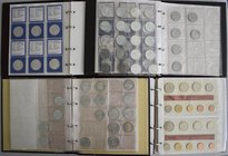 Bundesrepublik Deutschland 1948-2001: 4 Alben voll mit Münzen und Kursmünzensätzen der BRD.
 [taxed under margin system]