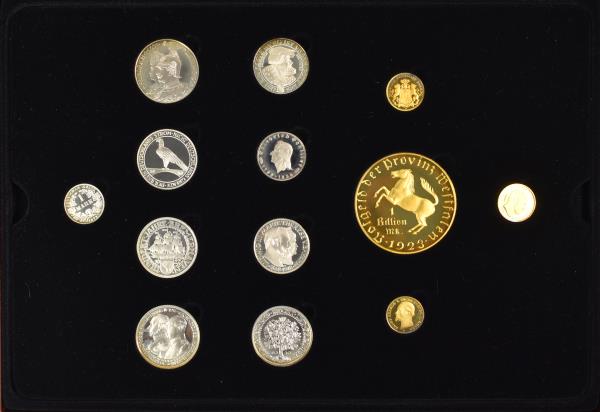Medaillen Deutschland: Abschieds-Collection 130 Jahre Deutsche Mark 1871-2001: E...
