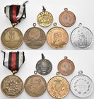 Medaillen Deutschland: Kleines Lot 6 diverse Medaillen 1870 - 1911. Dabei u.A. Preußen Siegreiches Heer, Gewerbeausstellung Berlin, glorreicher Feldzu...
