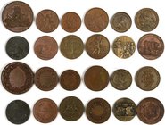 Medaillen Deutschland: Lot 12 Bronzemedaillen, Geflügelzucht und Landwirtschaft. U.a. dabei: Stettin 1865 (G. Loos), Mannheim o.J. (Weckwerth), Brauns...