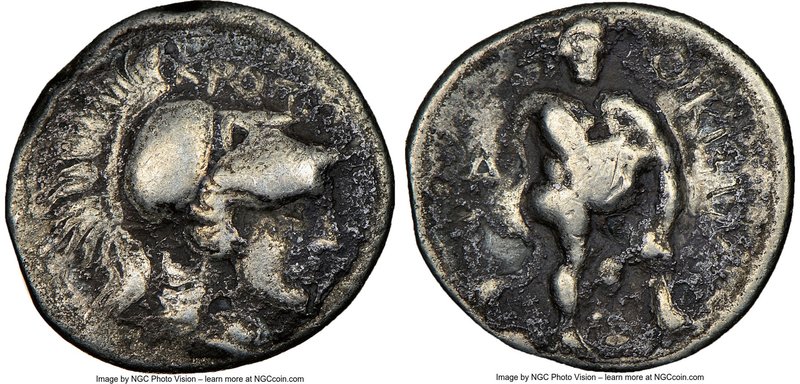 BRUTTIUM. Croton. Ca. 300-250 BC. AR triobol (12mm, 7h). NGC Fine, scratches. KP...