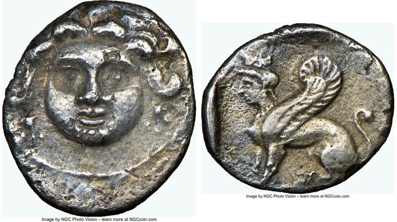 CILICIA. Uncertain mint. Ca. 4th century BC. AR obol (11mm, 3h). NGC Choice VF. ...