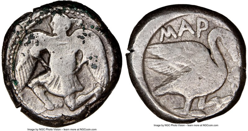 CILICIA. Mallus. Ca. 440-385 BC. AR stater (20mm, 11.55 gm, 8h). NGC Fine 2/5 - ...