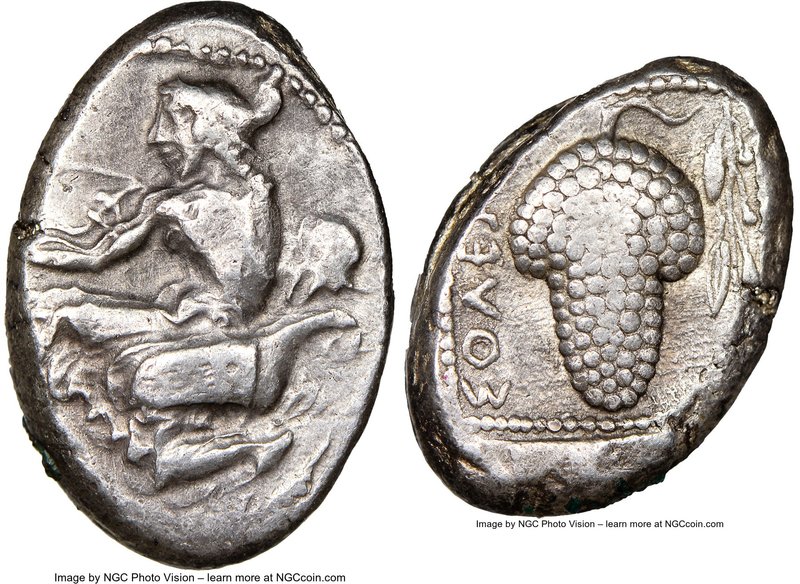 CILICIA. Soloi. Ca. 440-400 BC. AR stater (22mm, 11h). NGC VF. Amazon, nude to w...