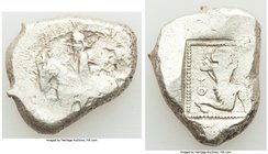 CILICIA. Tarsus. Ca. late 5th century BC. AR stater (23mm, 10.51 gm, 4h). Fine. Ca. 420-410 BC. Satrap on horseback riding left, reins in left hand, f...
