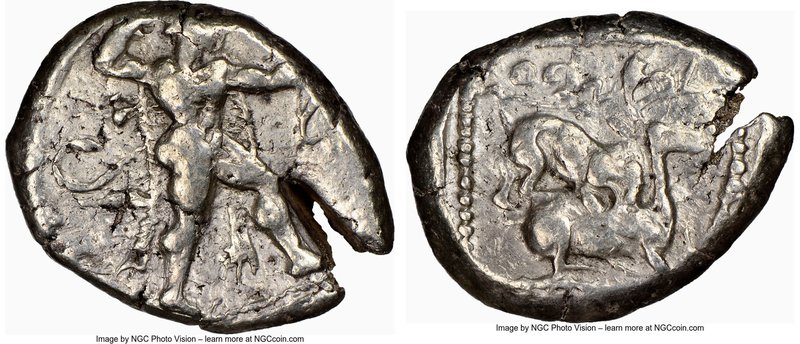 CYPRUS. Citium. Azbaal (ca. 449-425 BC). AR stater (24mm, 11.23 gm, 6h). NGC VF ...