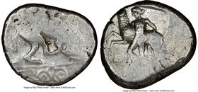 CYPRUS. Marion. Sasmas (ca. 470-450 BC). AR stater (23mm, 7h). NGC Fine. Sasmas, son of Doxandros (Cypriot syllabic script, off flan), lion standing r...