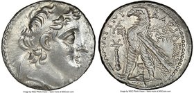 SELEUCID KINGDOM. Demetrius II Nicator (second reign, 129-125 BC). AR tetradrachm (29mm, 12h). NGC Choice VF. Tyre, dated Seleucid Era 183 (130/9 BC)....