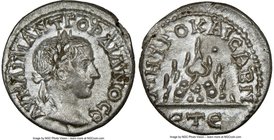 CAPPADOCIA. Caesarea. Gordian III (AD 238-244). AR drachm (18mm, 3.64 gm, 1h). NGC Choice AU 4/5 - 3/5. Dated Year 5 (AD 241/2). AY KAI M ANT ΓOPΔIANO...