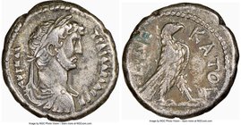 EGYPT. Alexandria. Hadrian (AD 117-138). BI tetradrachm (25mm, 11h). NGC VF. Dated Regnal Year 10 (AD 125/6). ΑVΤ ΚΑΙ-ΤΡΑI ΑΔΡΙΑ СЄB, laureate, draped...