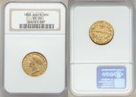 Victoria gold Sovereign 1858-SYDNEY VF35 NGC, Sydney mint, KM4. AGW 0.2353 oz. 

HID09801242017