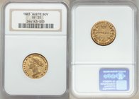 Victoria gold Sovereign 1865-SYDNEY VF35 NGC, Sydney mint, KM4. AGW 0.2353 oz. 

HID09801242017